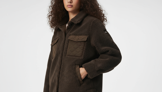 The Sherpa Edge Jacket In Brown