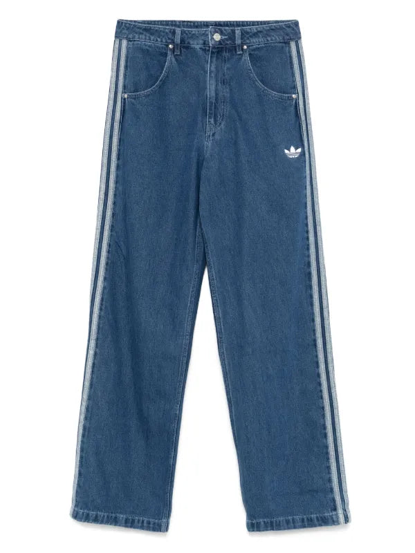 ‏ Originals Adicolor 3-Stripe Wideu Denim Jeans unisex