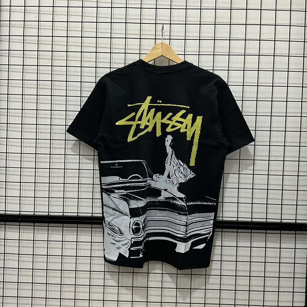 Stussy Beat Crazy Tee in Black