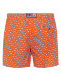 LIGHTWEIGHT FABRIC SWIM SHORTS LIGHTING WITH MICRO SHARK PRINT