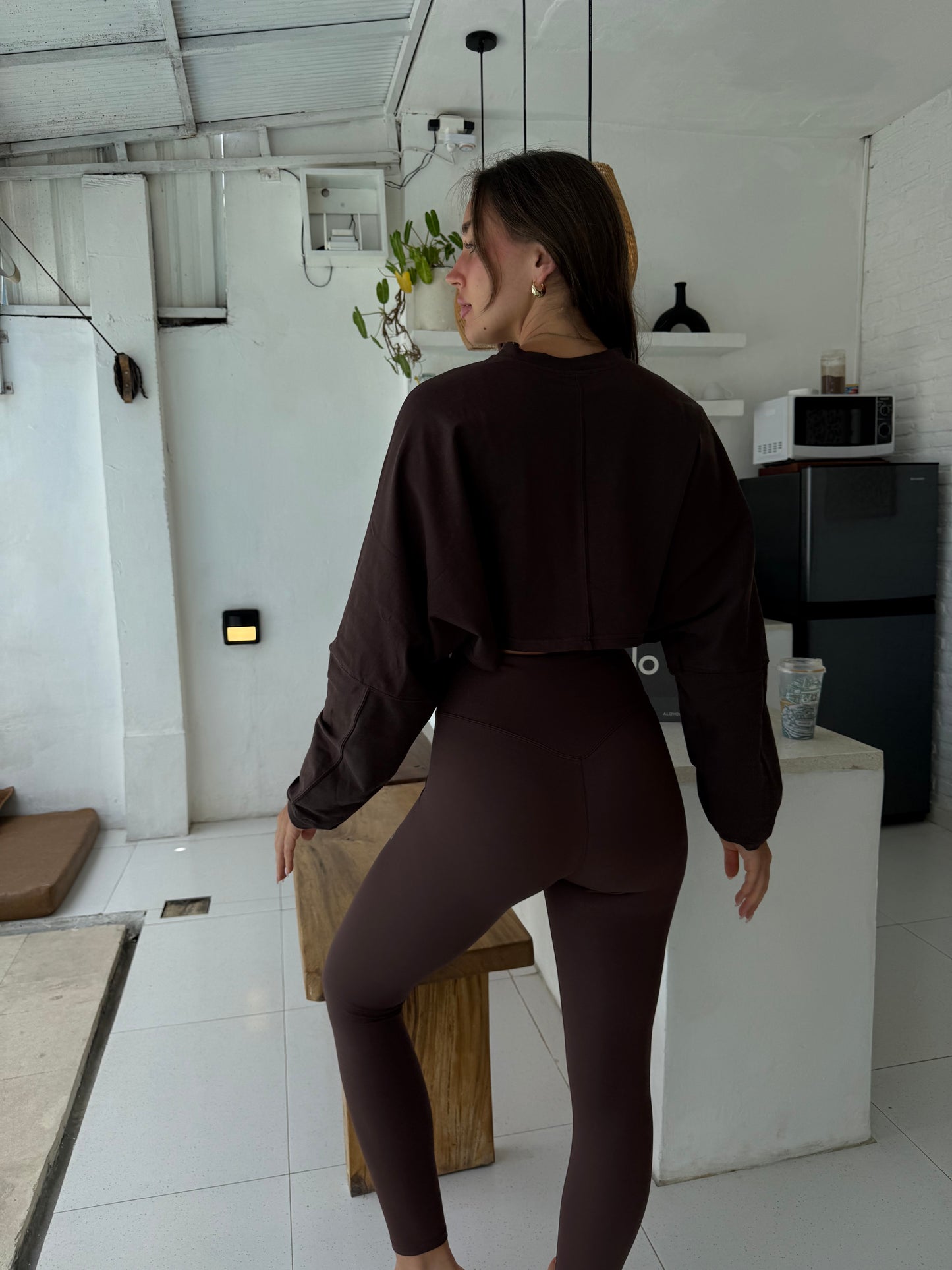 Brown leggings