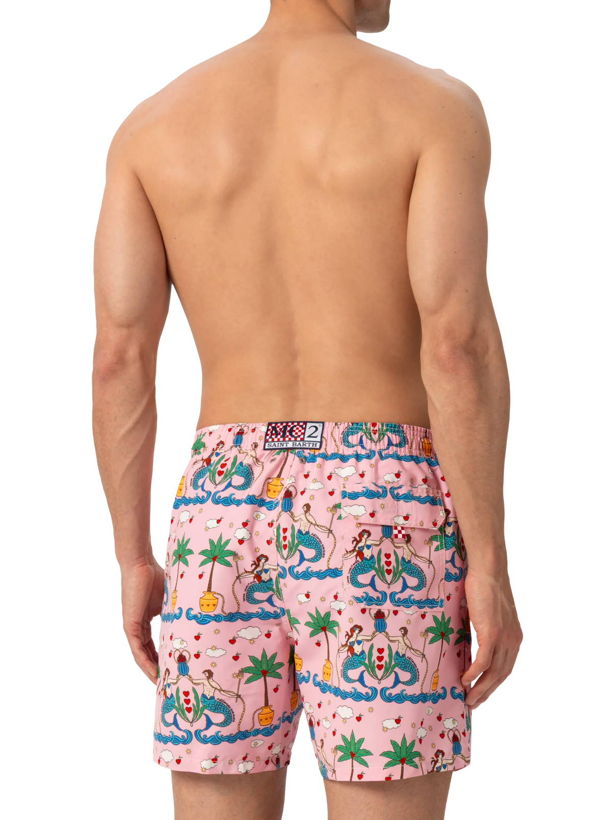 MC2 GUSTAVIA SWIM-SHORTS WITH MERMAID PRINT | ALESSANDRO ENRIQUEZ SPECIAL EDITION