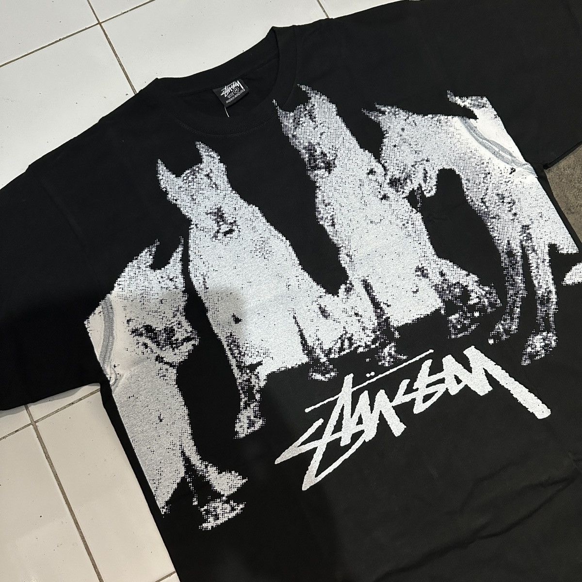 Stussy Dobermans Tee Black