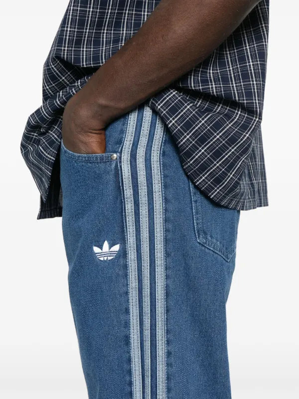 ‏ Originals Adicolor 3-Stripe Wideu Denim Jeans unisex