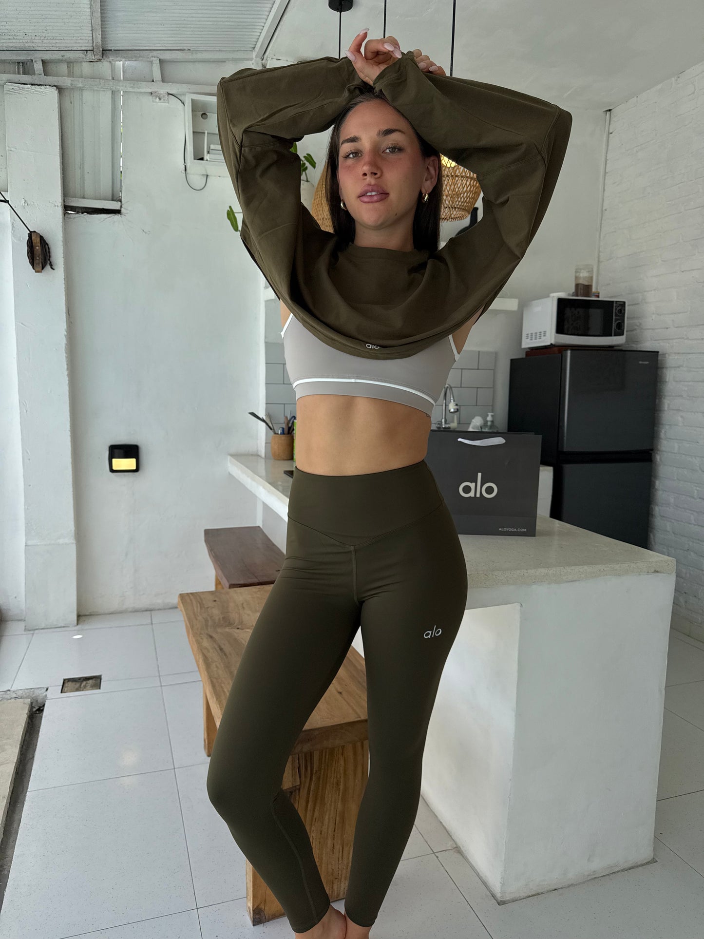 Olive leggings