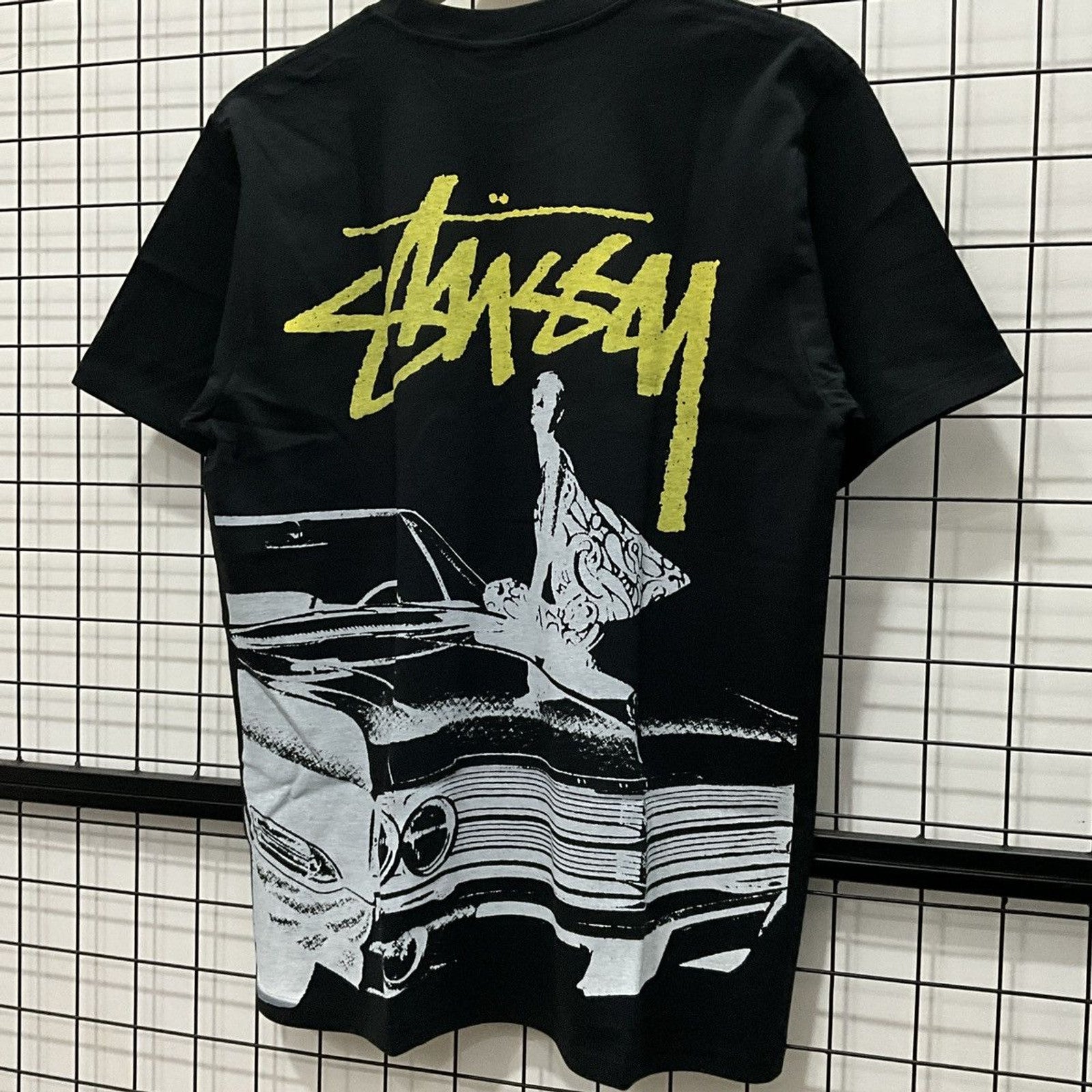 Stussy Beat Crazy Tee in Black