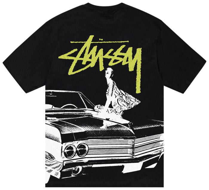 Stussy Beat Crazy Tee in Black