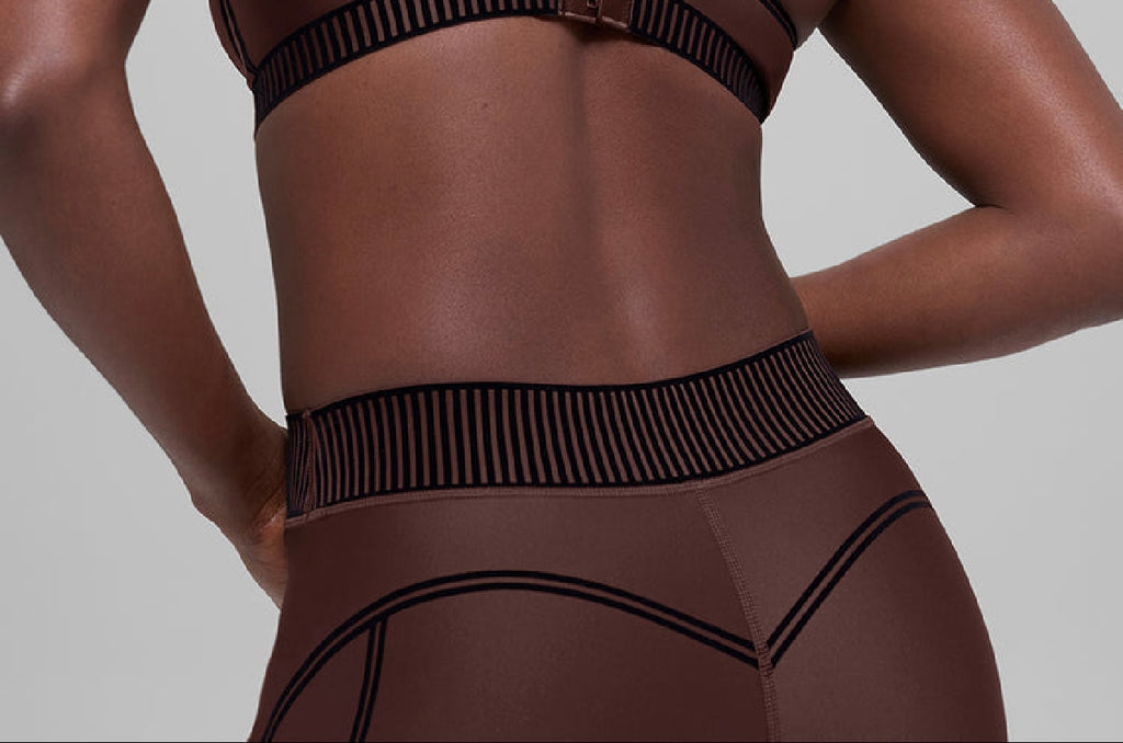 High-rise ankle-length tights