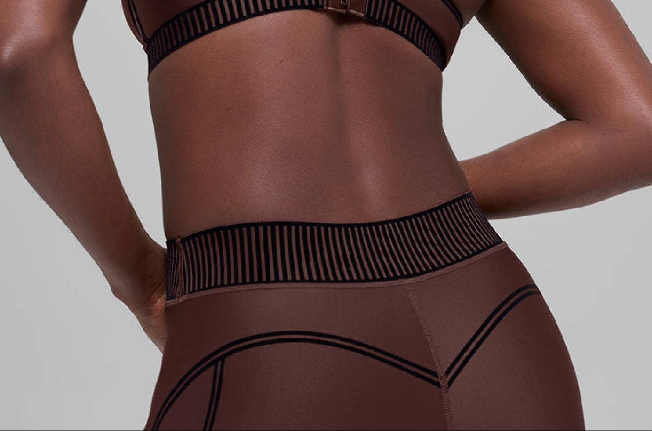 High-rise ankle-length tights