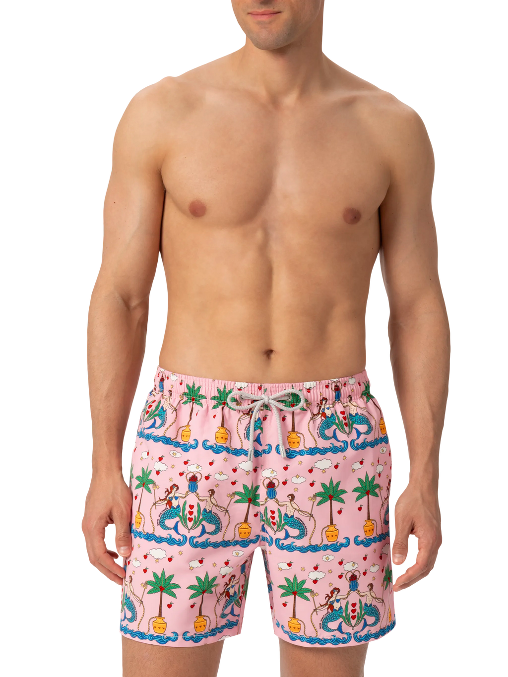 MC2 GUSTAVIA SWIM-SHORTS WITH MERMAID PRINT | ALESSANDRO ENRIQUEZ SPECIAL EDITION