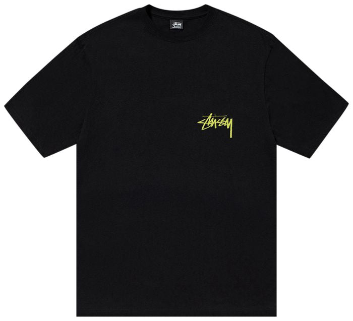 Stussy Beat Crazy Tee in Black