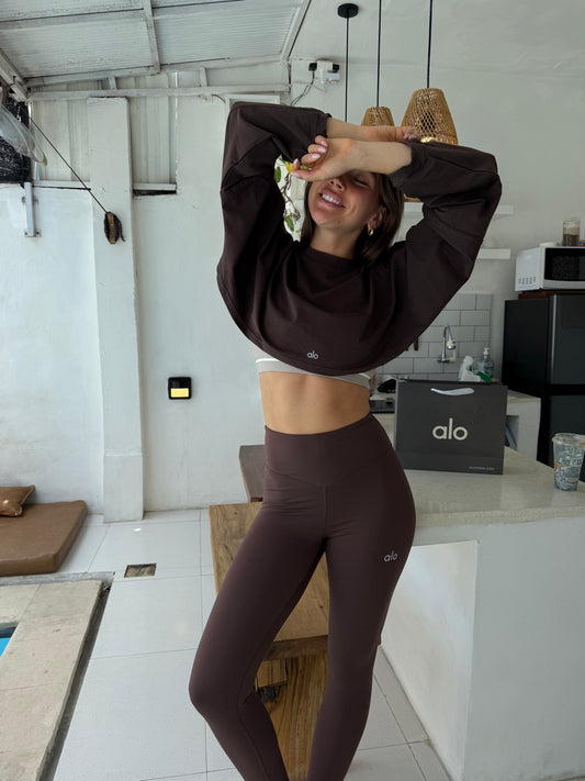 Brown leggings