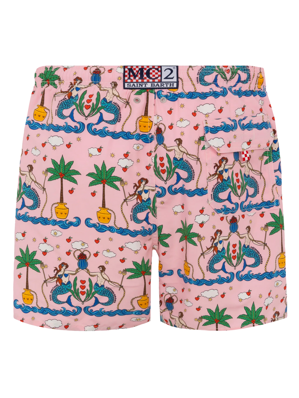 MC2 GUSTAVIA SWIM-SHORTS WITH MERMAID PRINT | ALESSANDRO ENRIQUEZ SPECIAL EDITION