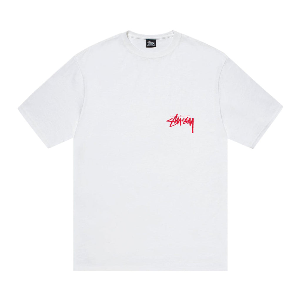 Stussy Beat Crazy Tee White